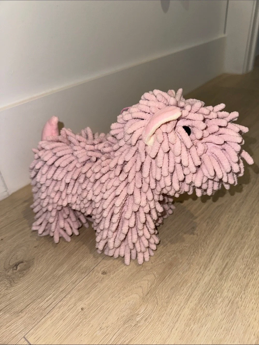 Plush Pink Wash Cloth Dog Plush